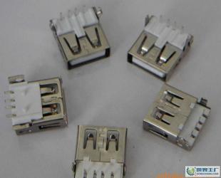 USBA母90度、90度沉板式、180度貼板式無卷邊系列_電子元器件